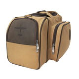 Side view of the Flight Outfitters Bush Pilot Duffel Bag, showcasing its spacious and sleek design.