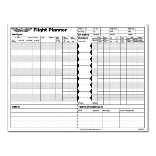 ASA - Flight Planner Pad ASA-FP-3