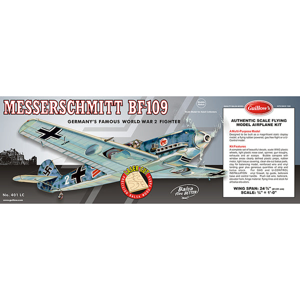 Guillow - Messerschmitt BF-109 Model Kit – Pilots HQ LLC.
