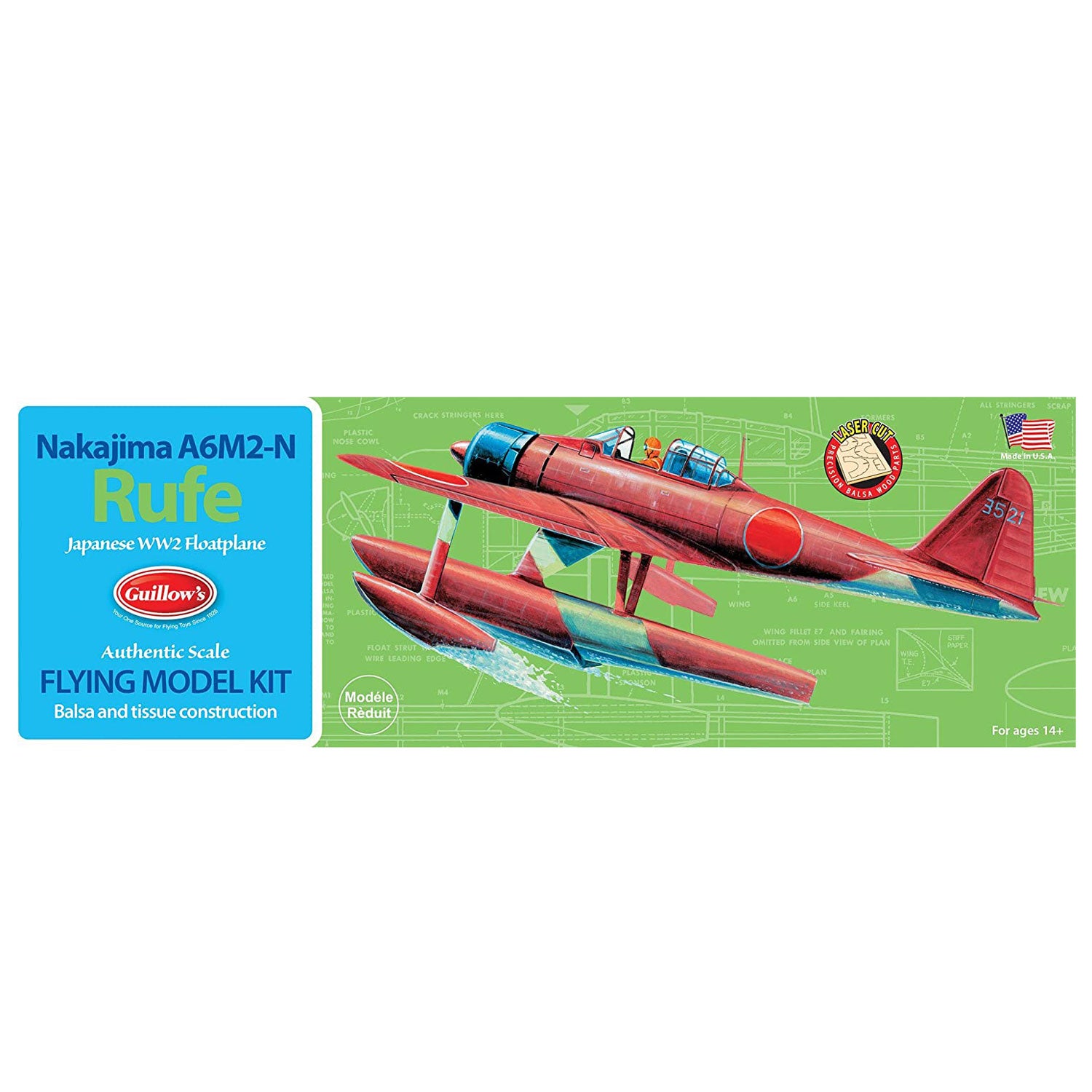 Guillow - A6M2-N Nakijima Rufe Balsa Model Kit – Pilots HQ LLC.