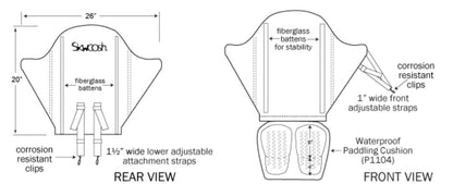Skwoosh - High Back Kayak Seat | HBN1204