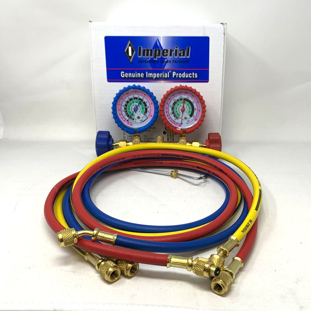 Deluxe 2-Valve Brass Refrigerant Manifold | 500-C