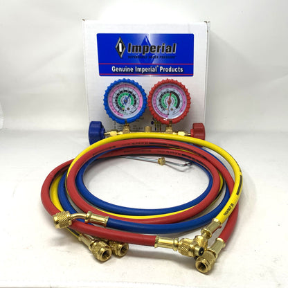 Deluxe 2-Valve Brass Refrigerant Manifold | 500-C