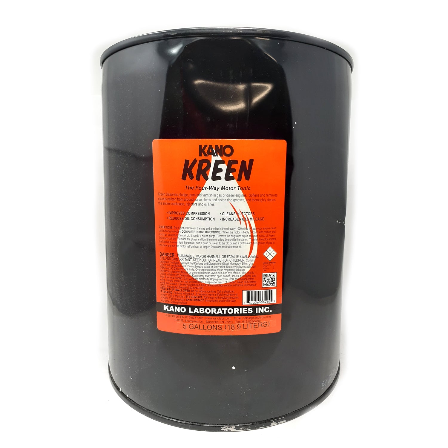 Kano Kreen All-In-One Gas and Oil Treatment 5 Gallon Black Drum