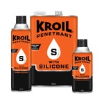 Kroil Penetrant with Silicone (formerly SiliKroil) group photo - effective penetrating solvent with silicone additive for tough applications