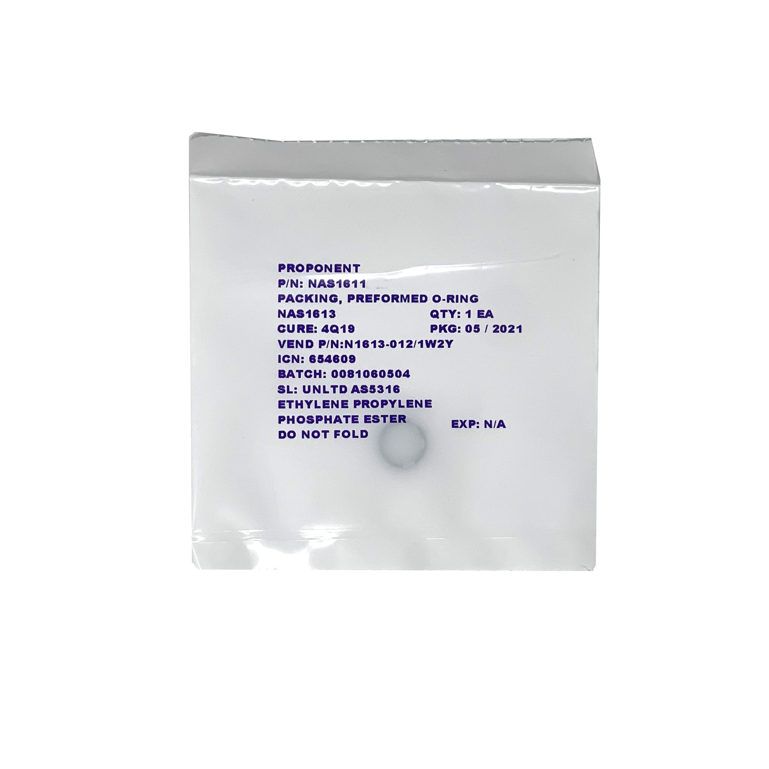 National Aerospace Standard - O-Ring Rubber epm 80a | NAS1611-110