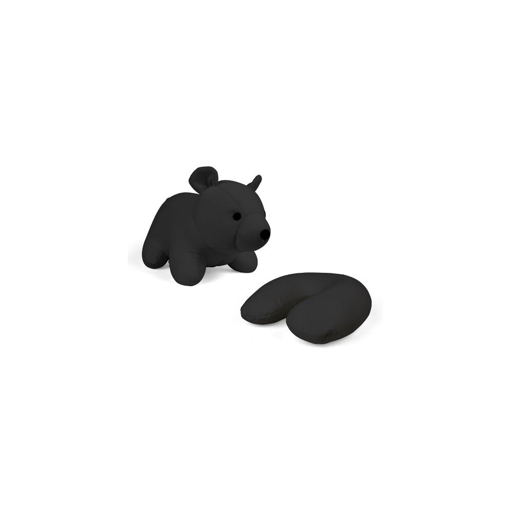 Black Bear Zip & Flip Travel Pillow