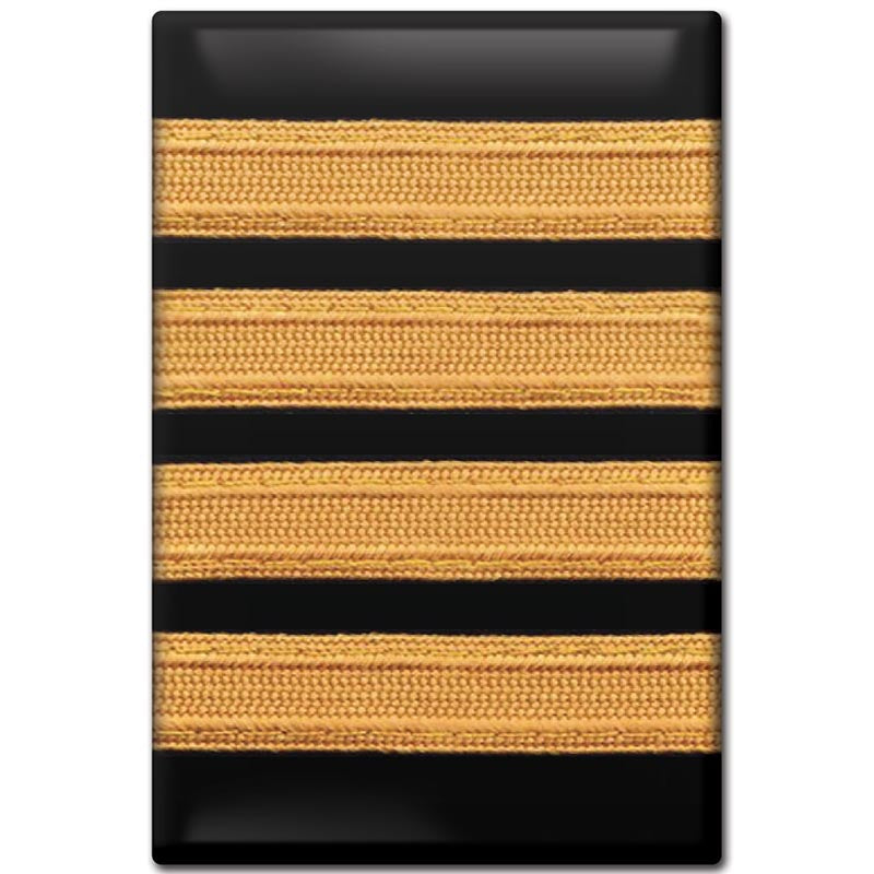 Luso Aviation - Fridge Magnet, Epaulet, 4 Stripe (Captain) | NLUS623-4GNB