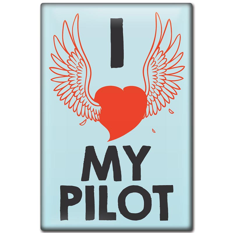 Luso Aviation - Fridge Magnet, I Love My Pilot | NLUS623-LMP