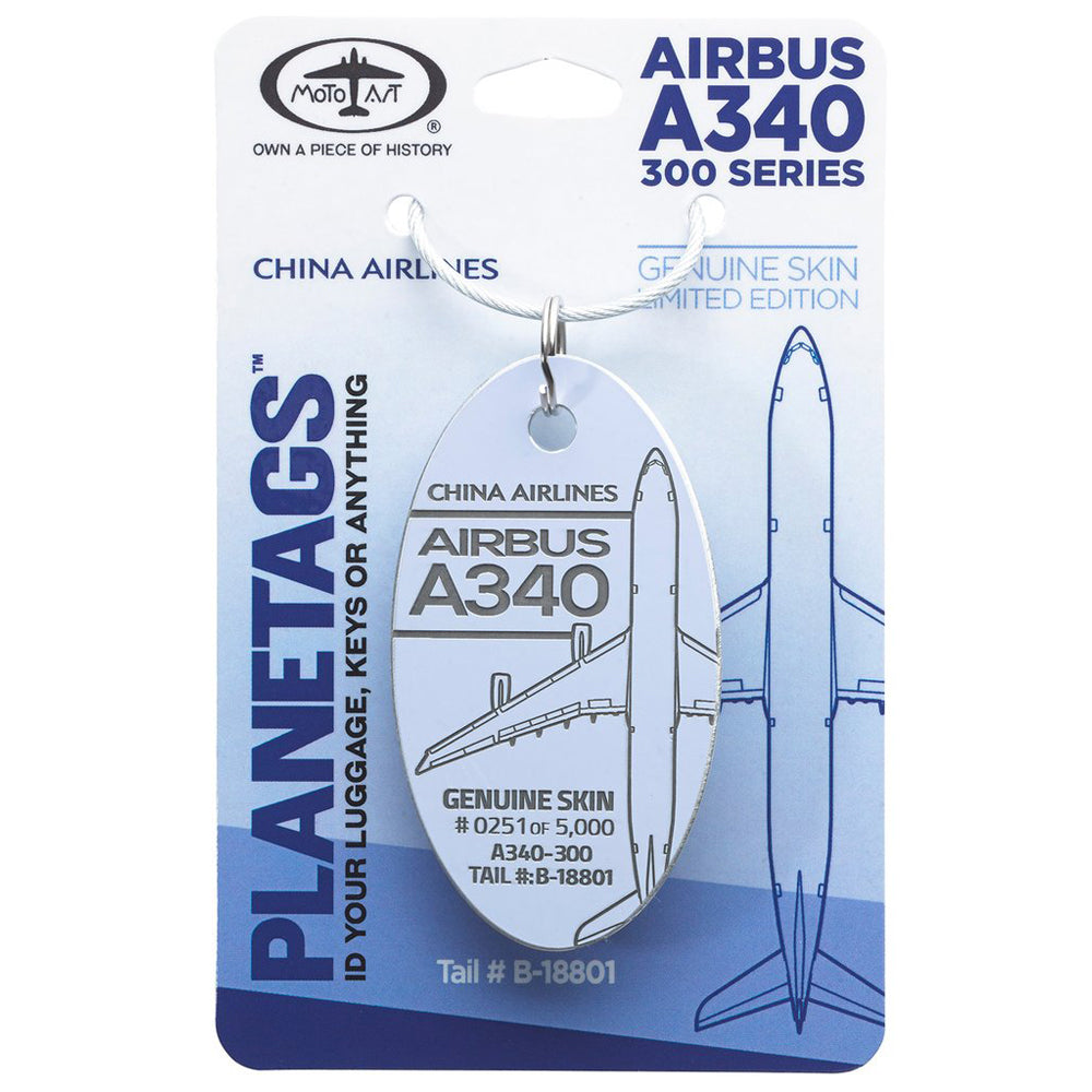 Planetags - China Airlines A340 Keychain