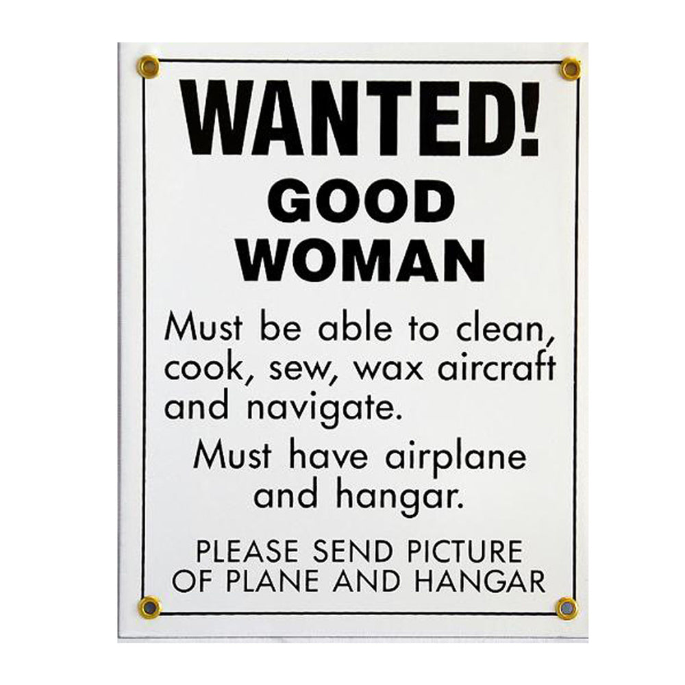 Tom Rubin Ent - Metal Sign, Wanted! Good Woman | A TRE 402