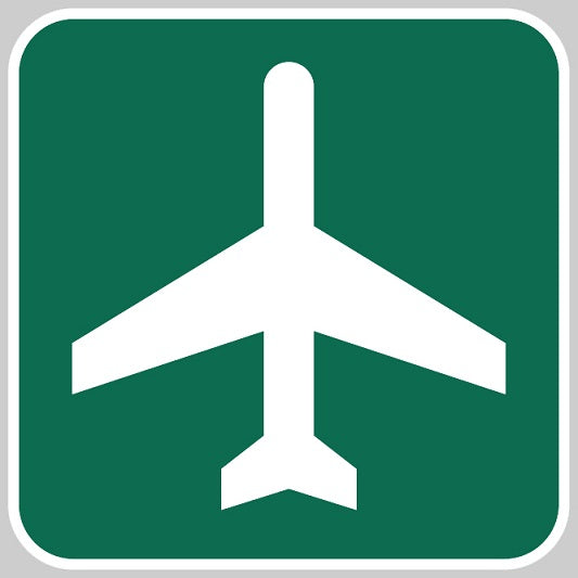 Aero Phoenix - Metal Reflective Sign, Airport Ahead | N APX 450