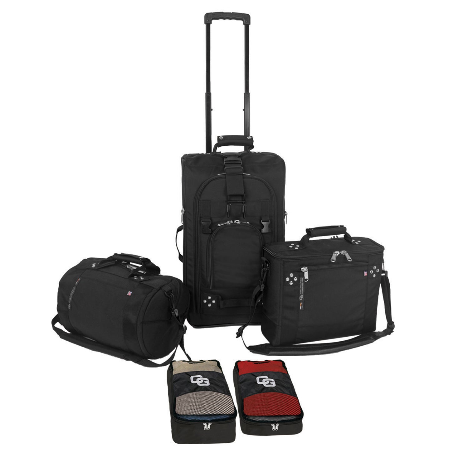 Club Glove - CG Slim Ensemble Luggage Set pieces displayed individualy alongside each other