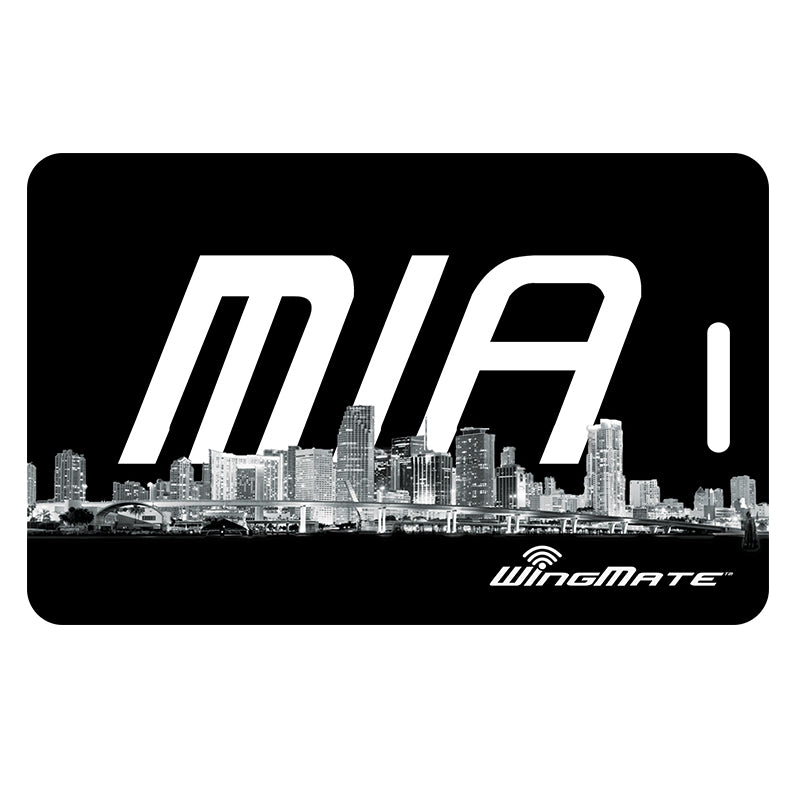 Pilot Expressions - Wingmate Skyline Luggage Tag Miami | OPEX575-MIA