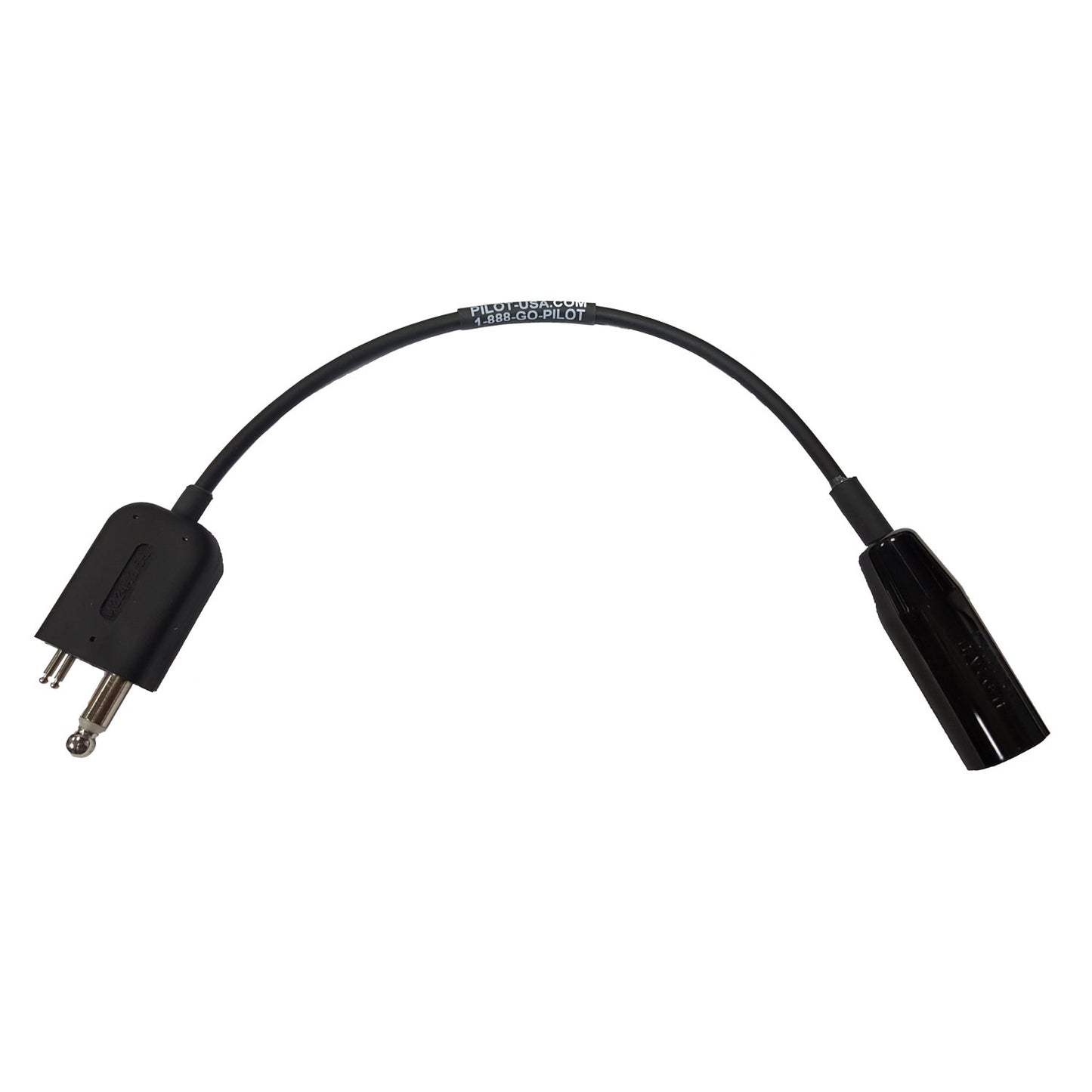 Pilot USA PA-60 Helicopter Headset to U-75/U Adapter