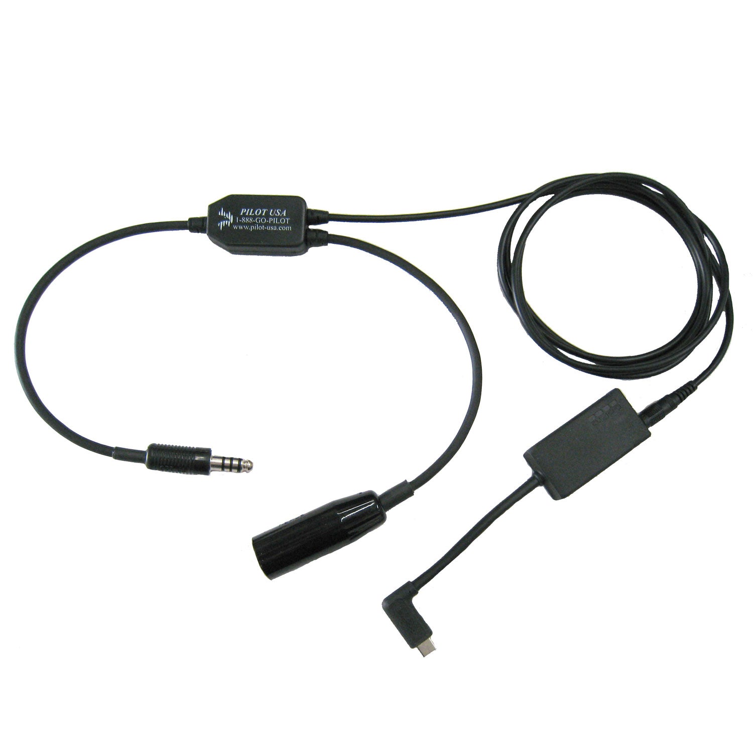 Pilot USA - GoPro HERO5, 6 Audio Recorder Adapter for Helicopter (Single Plug) Headset | PA-80H/HERO5