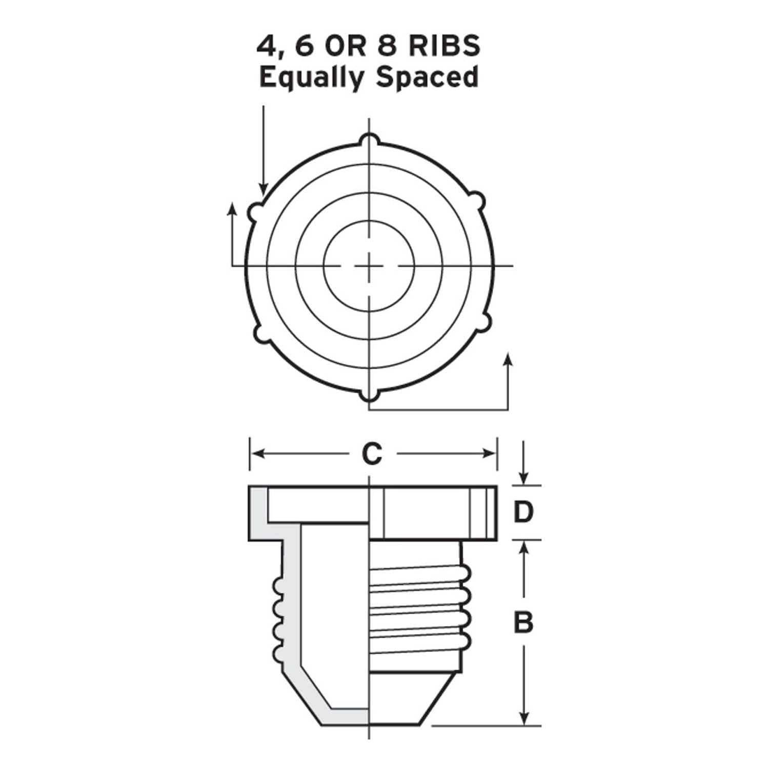 PD Series - Threaded Plastic Plugs For Flared JIC Fittings (Bulk Pack)