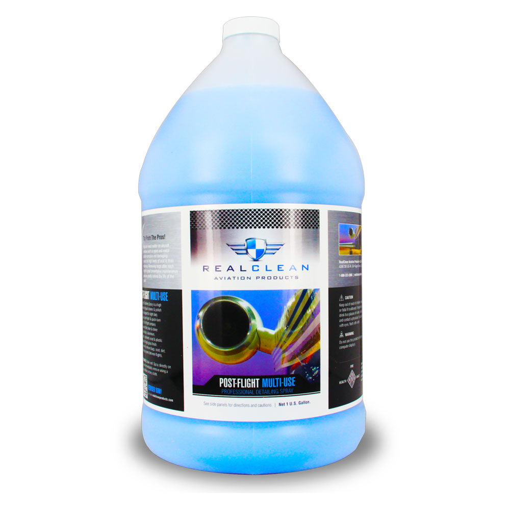 Real Clean Post Flight Detailing Spray (Wash & Wax) 1 Gallon