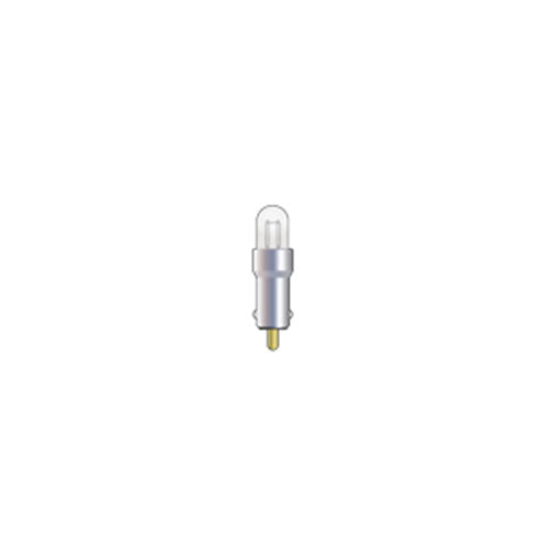 Technical drawing of Wamco 7049 subminiature aircraft lamp with T1 envelope and POGO base