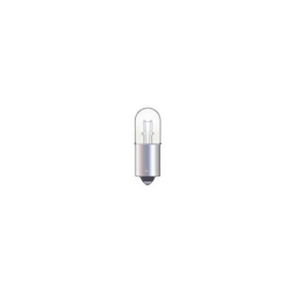 Technical drawing of Wamco 1819 miniature aircraft lamp with T3-1/4 envelope and BA9s base