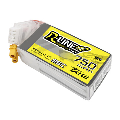 Tattu - 750mAh 11.1V 95C 3S1P Mini Quad FPV Battery with XT30 Plug