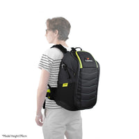 Torvol Quad PITSTOP Backpack – Angled Left Staged Photo on Child Model