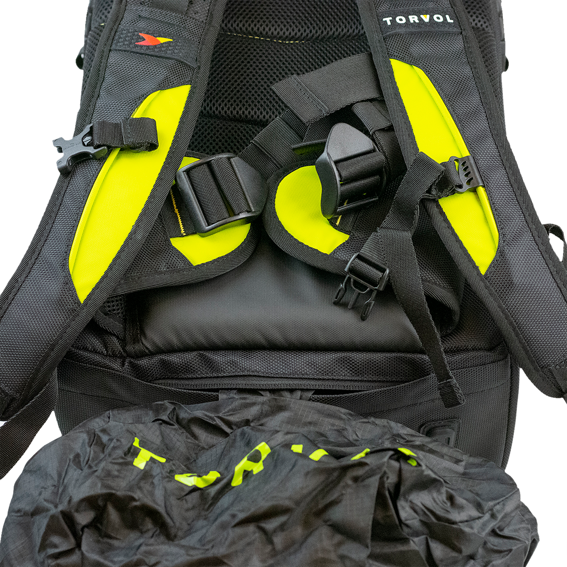 Torvol Quad PITSTOP Backpack – Close-Up Back View Showing Padded Shoulder Strap