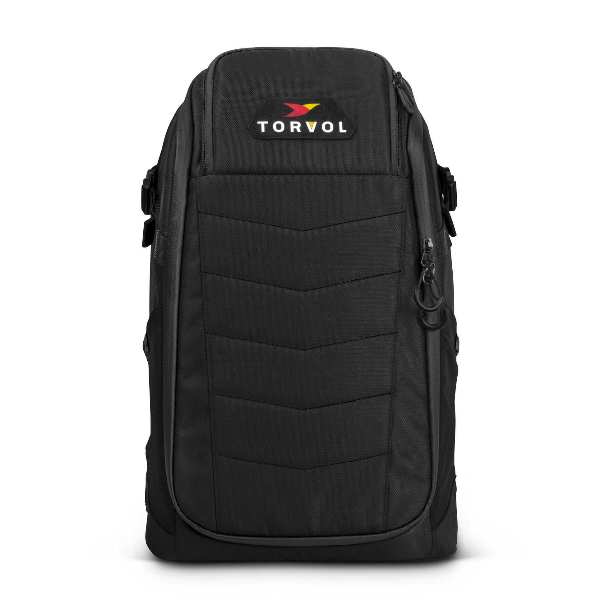 Torvol Quad PITSTOP Backpack – Front View, Stealth Version