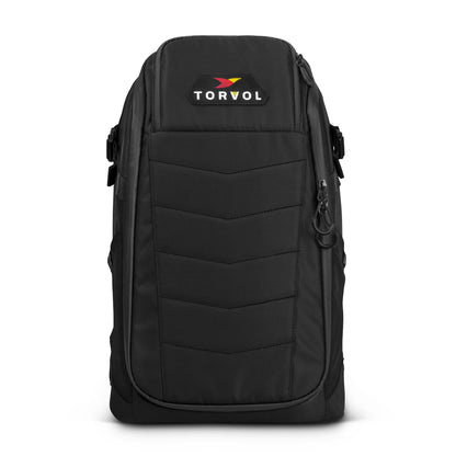 Torvol Quad PITSTOP Backpack – Front View, Stealth Version