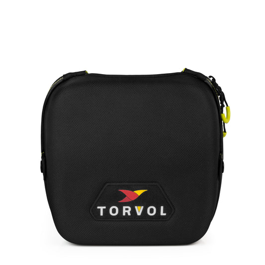 Torvol Quad Transmitter Case – Front View of Black Bag with Torvol Logo