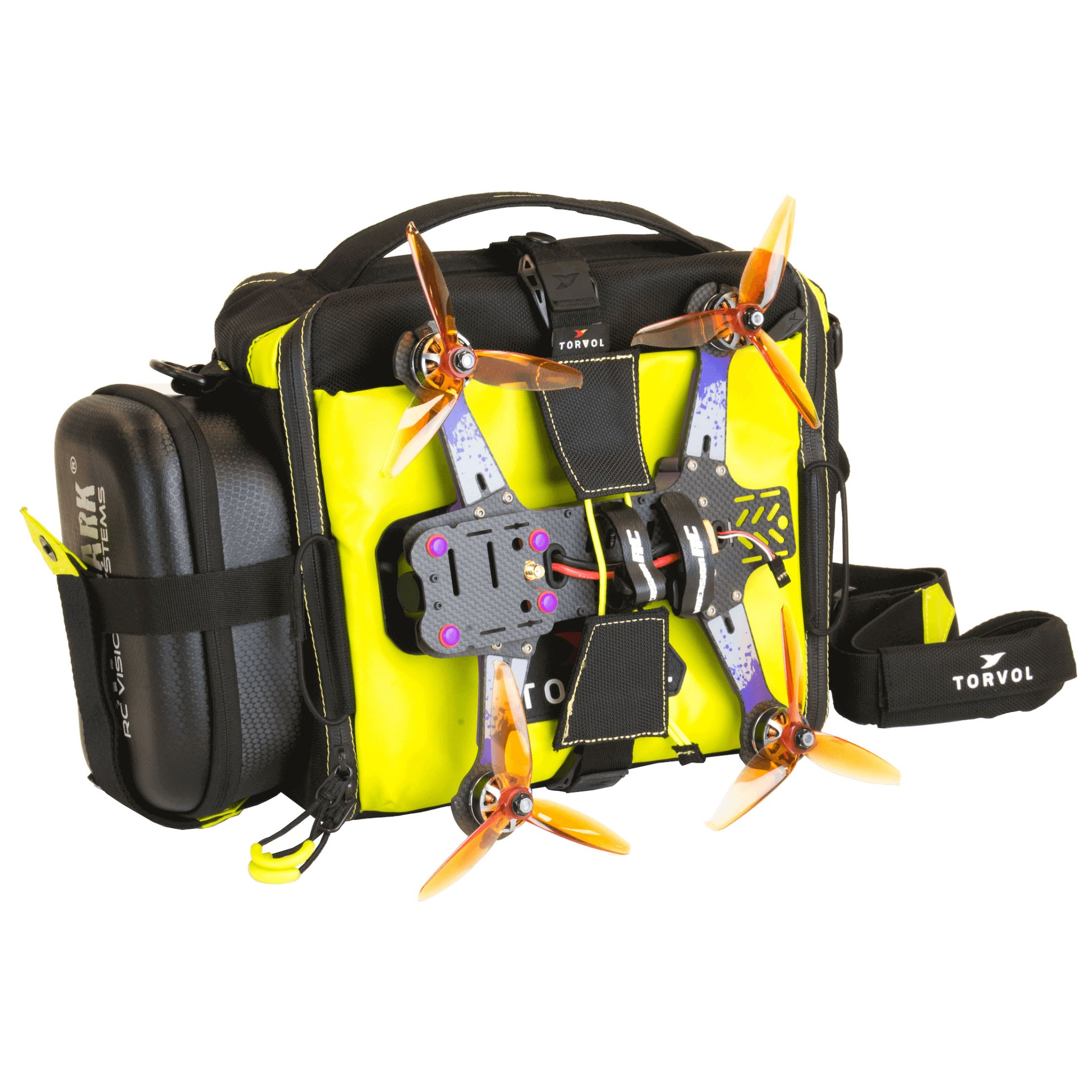 Torvol Freestyle Drone Bag – Bottom View with Model Drone Figure