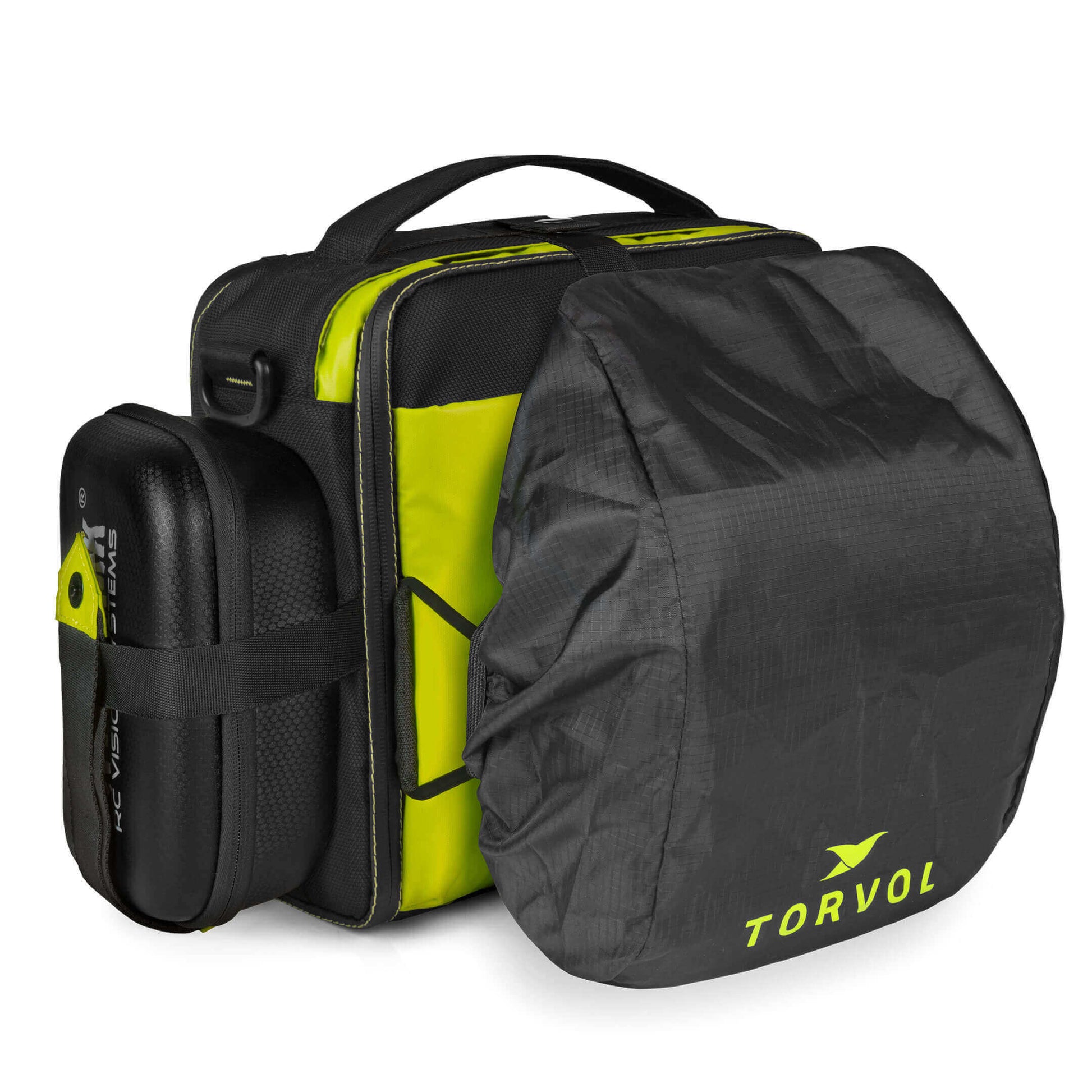 Torvol Freestyle Drone Bag – Angled View with Side Bags Attached