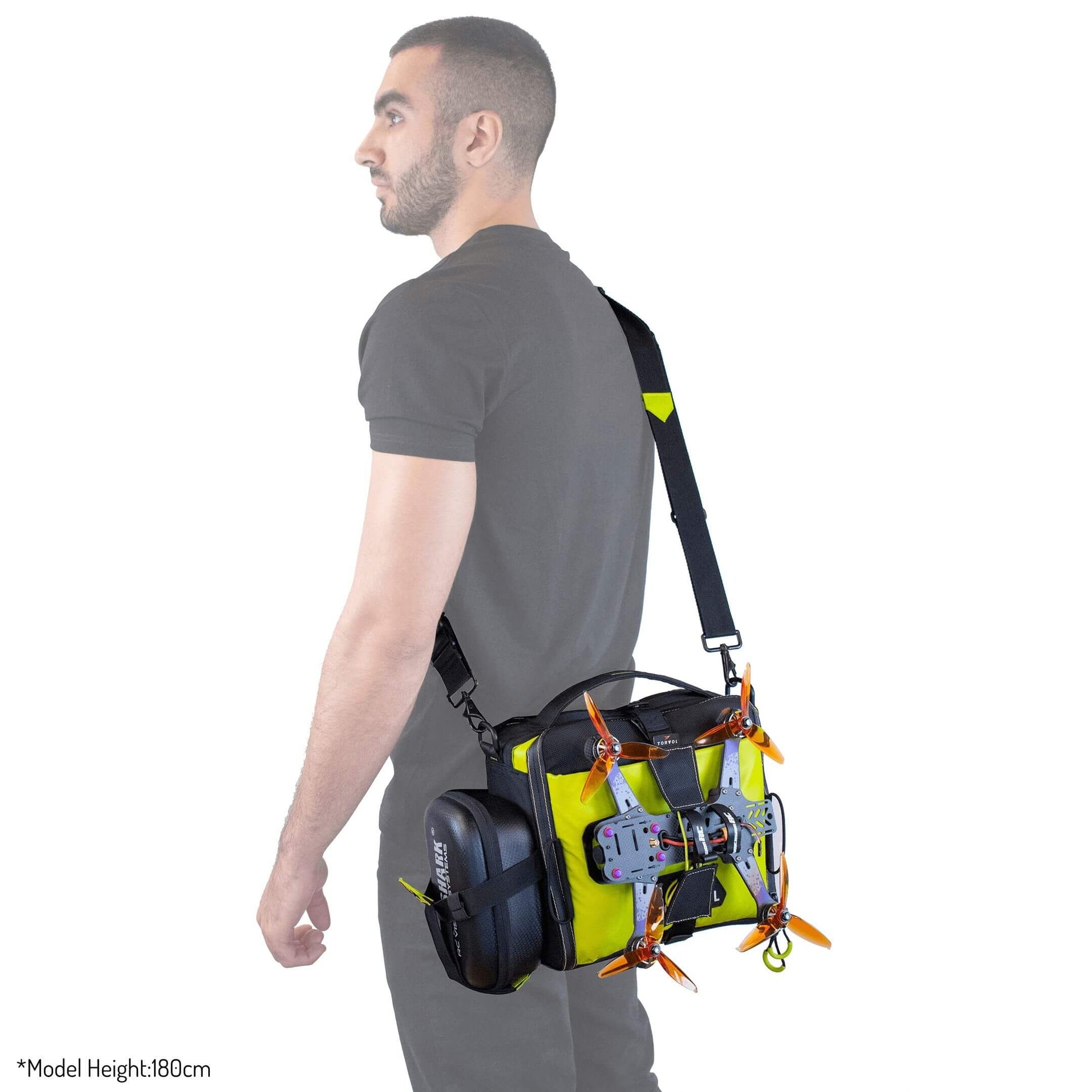 Torvol Freestyle Drone Bag – Back View Being Held by Person