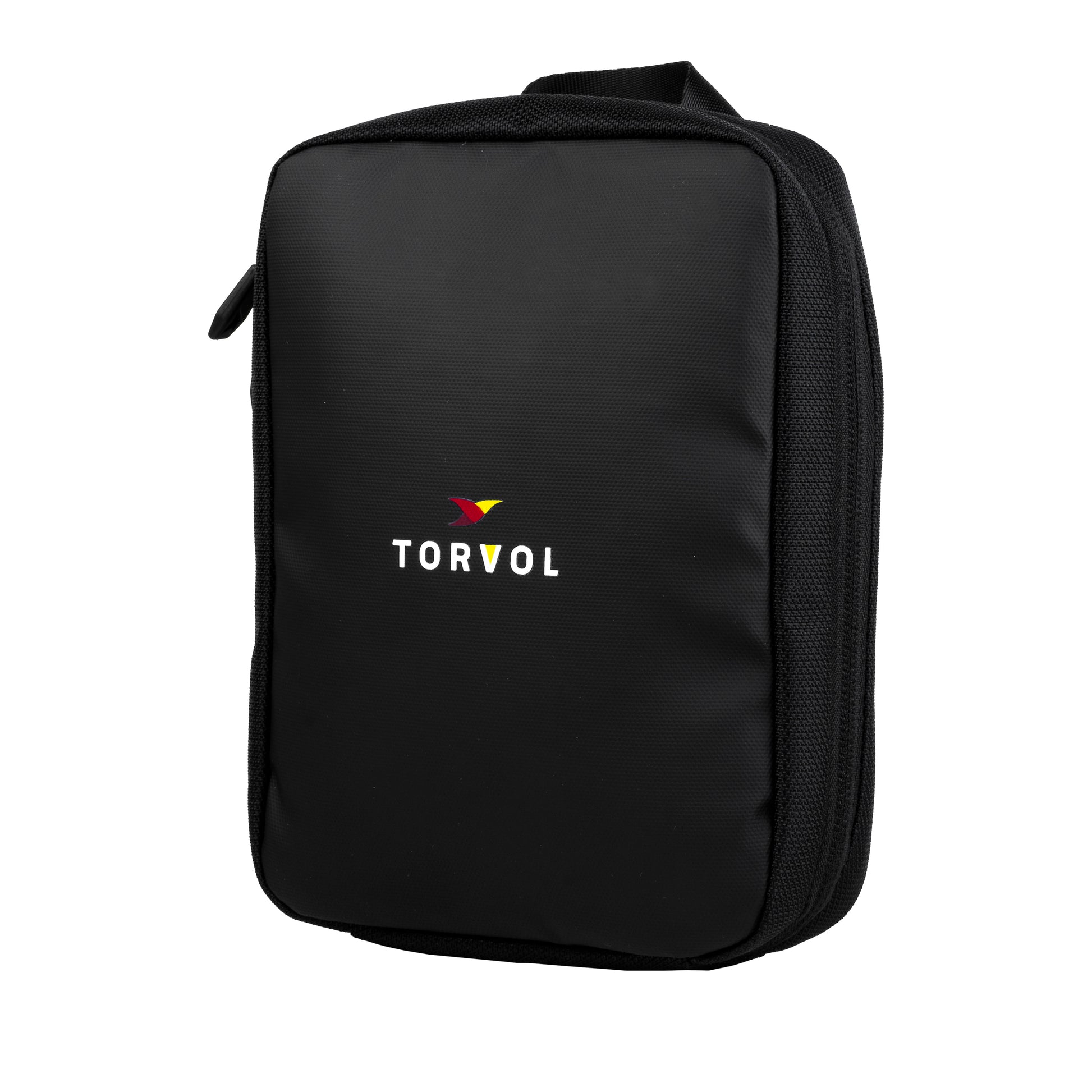 Torvol Freestyle Tool Case – Angled Left Front View with Embroidered Logo and Zippers