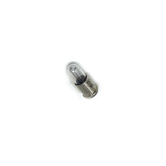 Wamco 737 subminiature aircraft lamp with T1-1/4 envelope, MF base, and C-2F filament