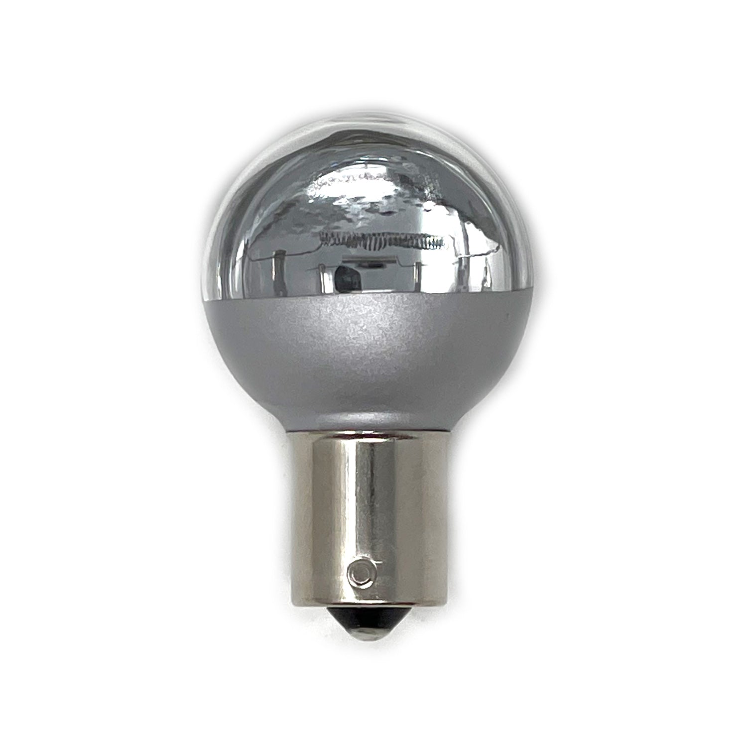 Front view of Wamco A-7512-12 aircraft warning lamp with BAY15s base and GG10 envelope