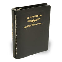 Jeppesen Standard Leather Binder – 2-Inch Ring Chart Organizer (PN 10001180, AM62113)
