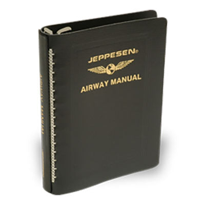 Jeppesen Standard Leather Binder – 2-Inch Ring Chart Organizer (PN 10001180, AM62113)