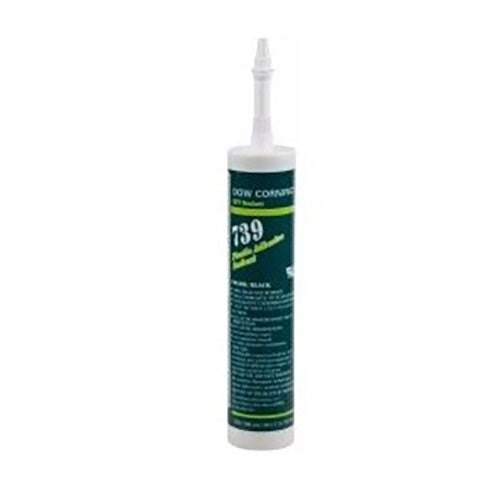 DOWSIL™ 739 Plastic Adhesive 10.1oz black cartridge in original Dow Corning packaging