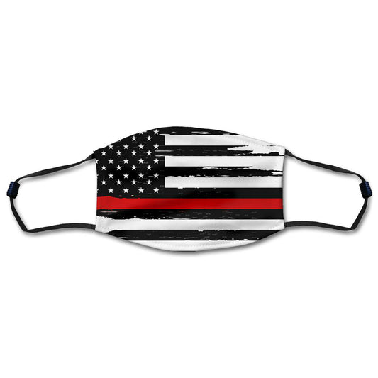 Distressed American Flag And Line Masks