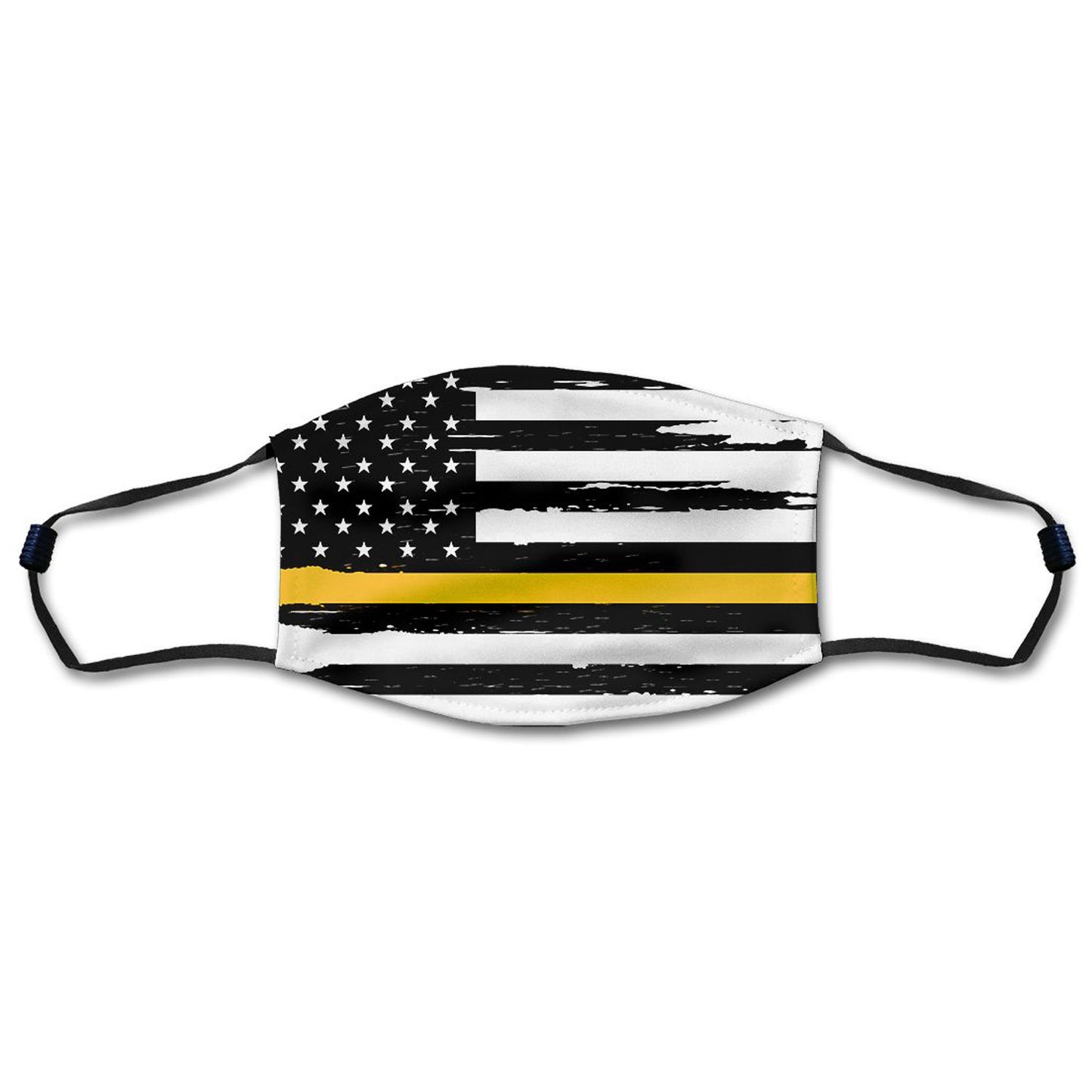 Distressed American Flag And Line Masks