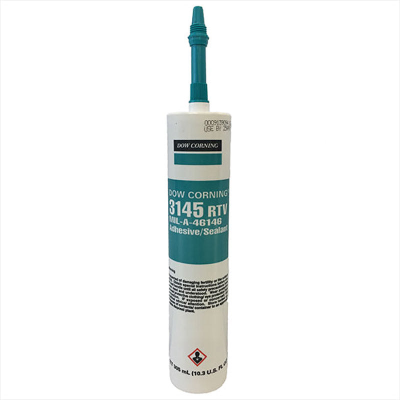 DOWSIL™ 3145 RTV Adhesive Sealant, 10.3 oz tube standing with old Dow Corning branding