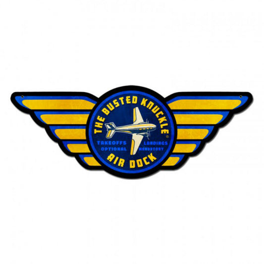 Vintage Signs - Air Dock Wings 19in x 14in | BUST082