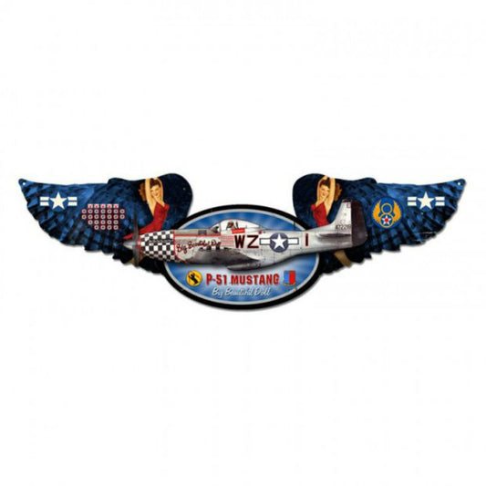 Vintage Signs - Mustang 10in x 35in | FE005