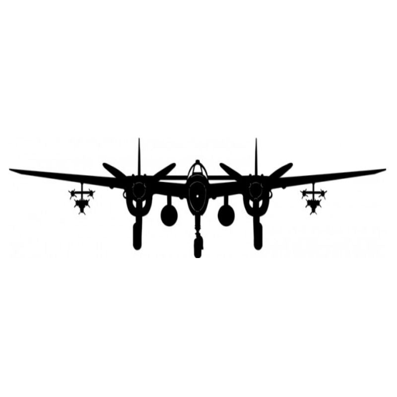 Vintage Signs - P-38 Lightning Plane 42in x 10in | PS382