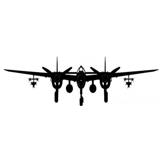 Vintage Signs - P-38 Lightning Plane 42in x 10in | PS382
