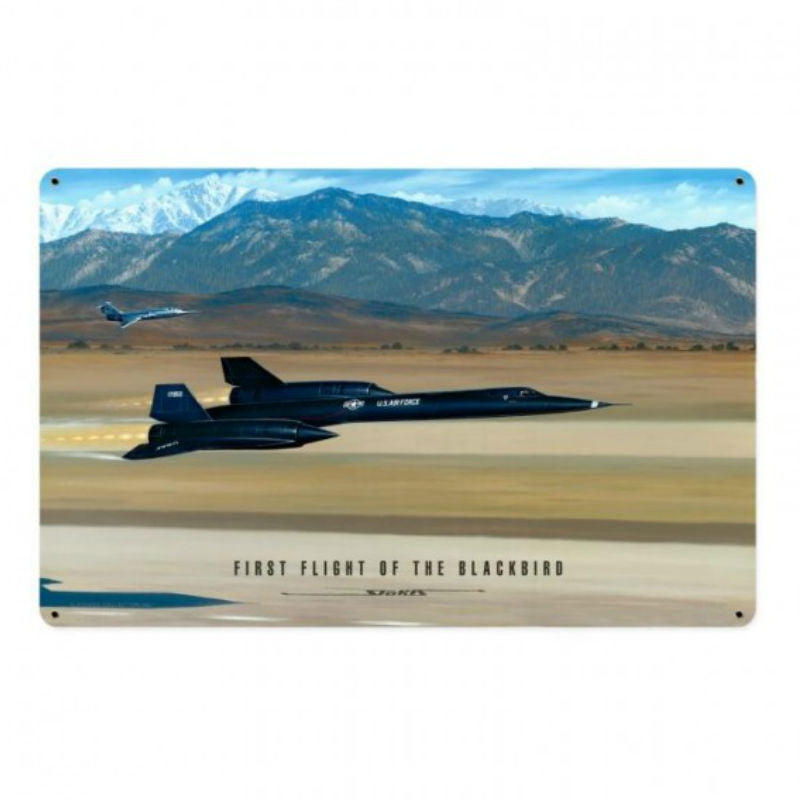 Vintage Signs - Flight Of The Blackbird 12in x 18in | STK103