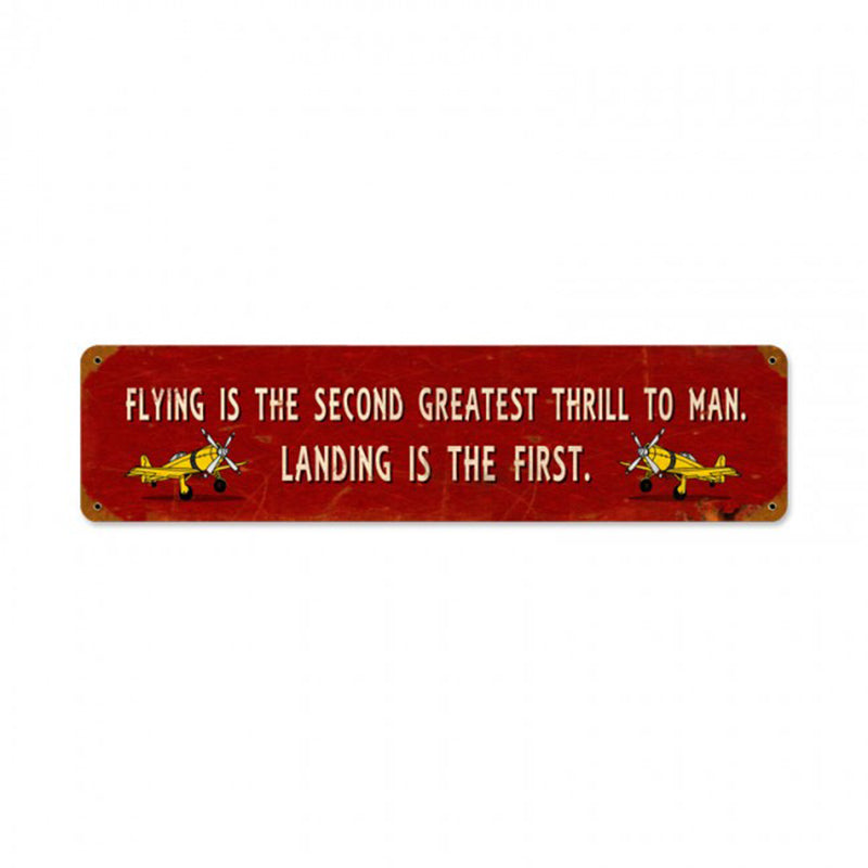 Vintage Signs - Landing Thrill Sign | PTS182