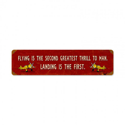 Vintage Signs - Landing Thrill Sign | PTS182